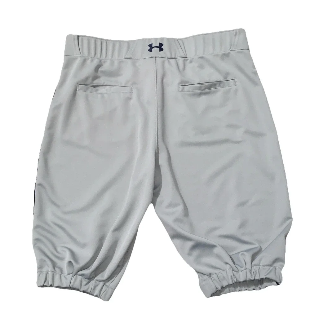 Under Armour Baseball Pants Men's XL Loose Grey Knicker‎ Piped Gameday Athletic